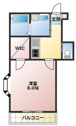 バンベール清水Ⅱの間取り