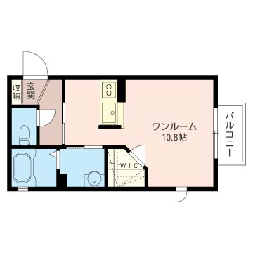【間取り】 | グランソレイユ【SHM】 | 広々ワンルームタイプのお部屋です！