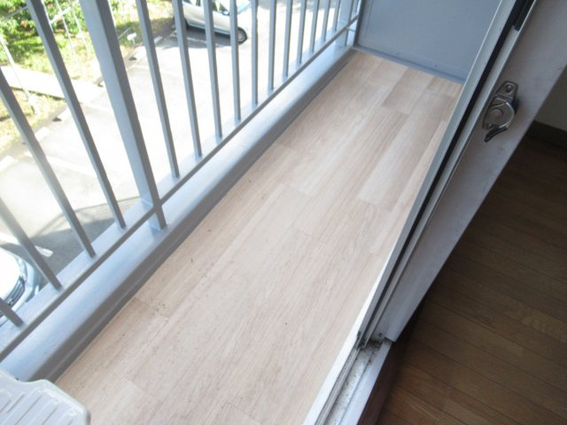 ラポール前田Cのバルコニー