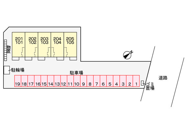 ヴィノ　ティントの駐車場