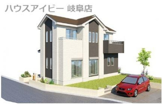 【外観】 | 岐阜市鏡島　新築戸建1棟　お車スペース並列3台以上可能　敷地広々67坪　西岐阜駅徒歩18分