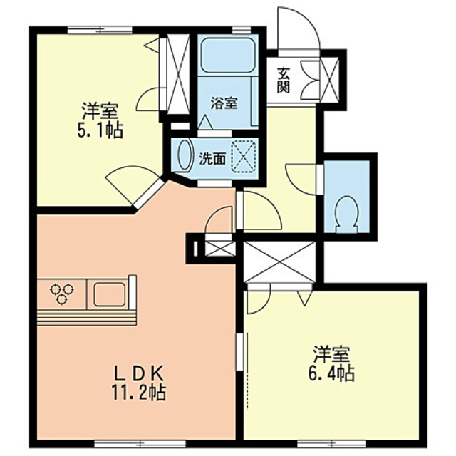ボヌールメゾンIIの間取り