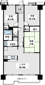 【間取り】 | ディオ・フェルティ狭山西山台