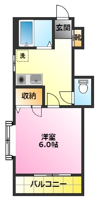 ファルコン堀口の間取り|インターネット無料♪