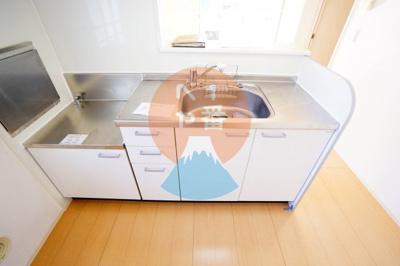 【キッチン】 | クレールＭ | 2口ガスコンロが置けるキッチンです。