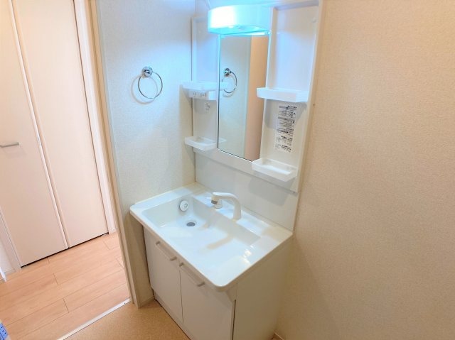 メルヘン フォレスト Bの独立洗面台|別部屋の写真を反転させたものになります。