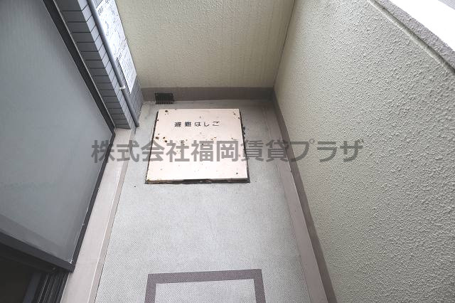 ダイナコート天神アベニューのバルコニー|別号室のものになります。現状優先。