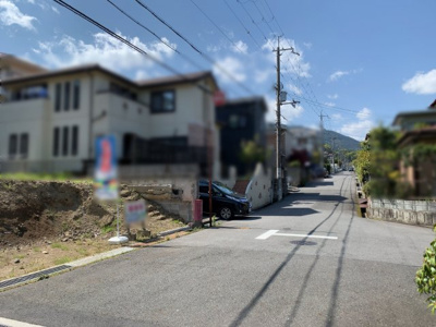 【前面道路含む現地写真】 | 大津市日吉台2丁目14-18　売土地