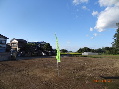 【展望】 | 久喜市菖蒲町下栢間　建築条件なし売地　土地広々１７５坪