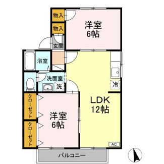 【間取り】 | セジュール豊丘A