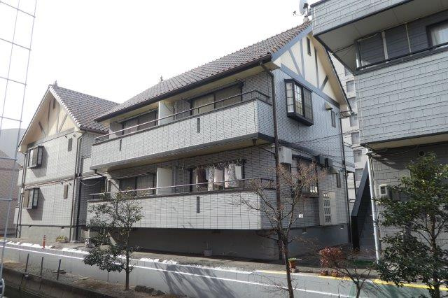 倉敷市中庄のアパートの外観