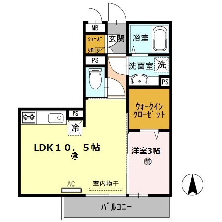 クリーク　パレスの間取り