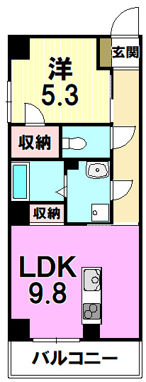 【間取り】 | シティパル大分駅南