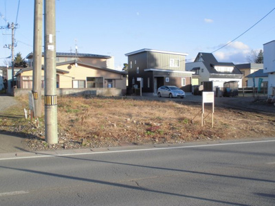 【前面道路含む現地写真】 | 大館市字七曲岱・売地