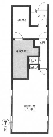 文京区本郷２丁目の事務所の間取り|間取り