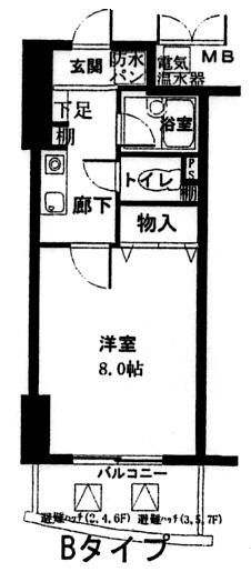 【間取り】 | アンシャンテ南堀江