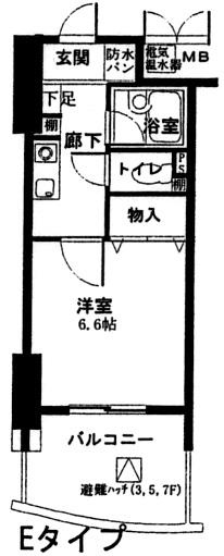 【間取り】 | アンシャンテ南堀江