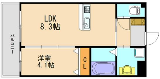 Harvest（ハーベスト）久留米【キャッシュバック対象物件】の間取り