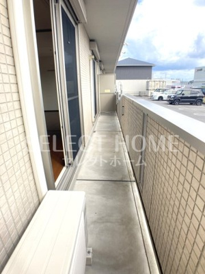 【バルコニー】 | リバーハイツさらさ | 陽当たり良好なバルコニーです同型タイプ