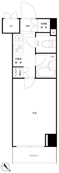 【間取り】 | ルーブル三田