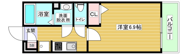 【間取り】 | 西九条マンション