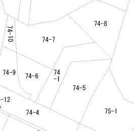 【土地図】 | 大茂内字上瘤木台74-7　売地