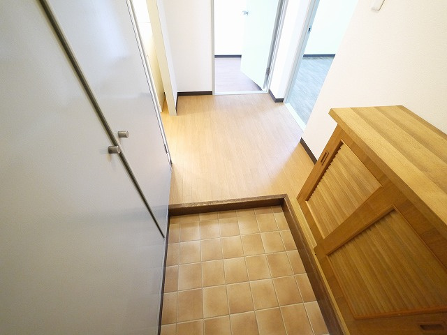 坂田マンションの玄関|シンプルで使いやすい玄関です