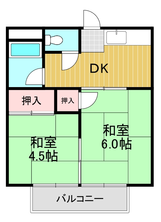 ハイツ高倉台の間取り