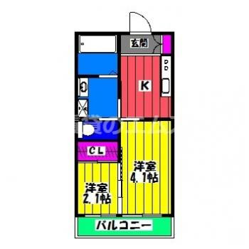 【間取り】 | ＬＩＶＩＮＧ　ＴＨＩＮＧＳ大橋 | ＬＩＶＩＮＧ　ＴＨＩＮＧＳ大橋の間取り
