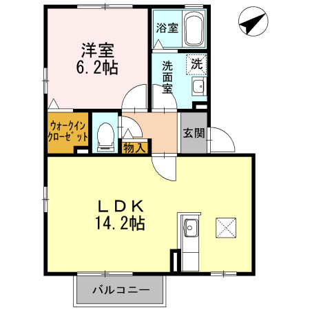 クリアムールAの間取り