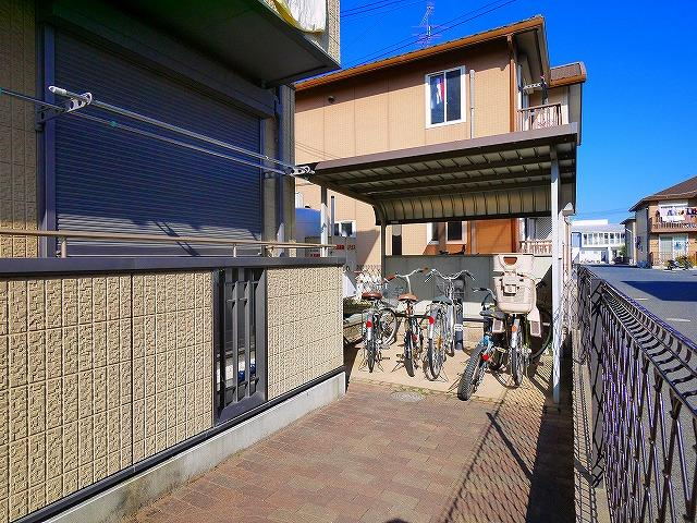 サニーサイドＣのその他共用部分|自転車置き場です