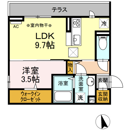 エスポワールD菜園の間取り