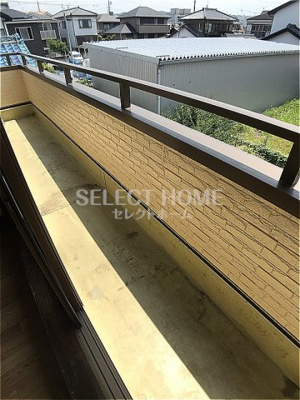 【バルコニー】 | 宇野ハイツ | 広々としたバルコニーです