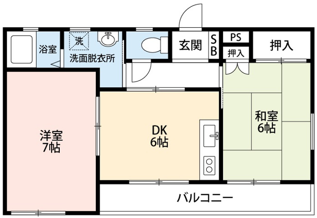 【間取り】 | 宇野ハイツ