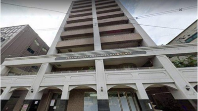 【外観】 | セレッソコート梅田北パークフロント | 竣工は2003年8月。パークフロントの名の通り、目の前に公園があります♪