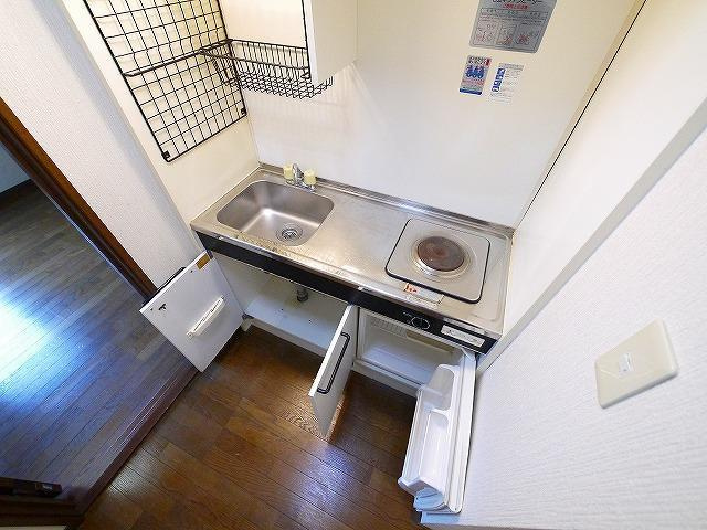 ラポール田井庄Aのキッチン|キッチンでお料理をお楽しみください