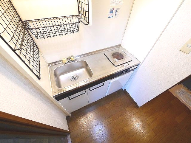 ラポール田井庄Aのキッチン|キッチンでお料理をお楽しみください