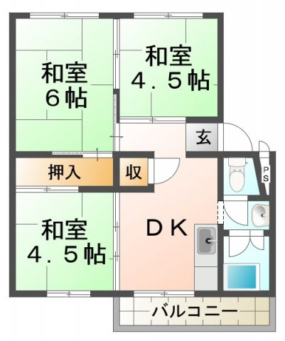 伊川谷住宅の間取り