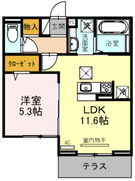メゾン茶々の間取り
