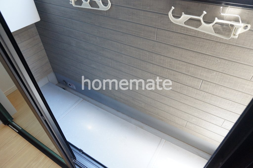 熊本市中央区大江２丁目のアパートのバルコニー