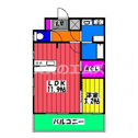 【間取り】 | エフパルク大橋の間取り