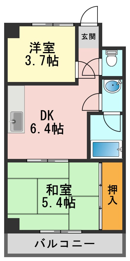 ヴィラサニーサイドの間取り