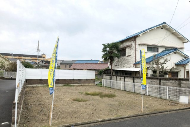 岸和田市吉井町3丁目　土地　新築の外観|土地約34.99坪　すぐに建築のお手配が可能な更地です！