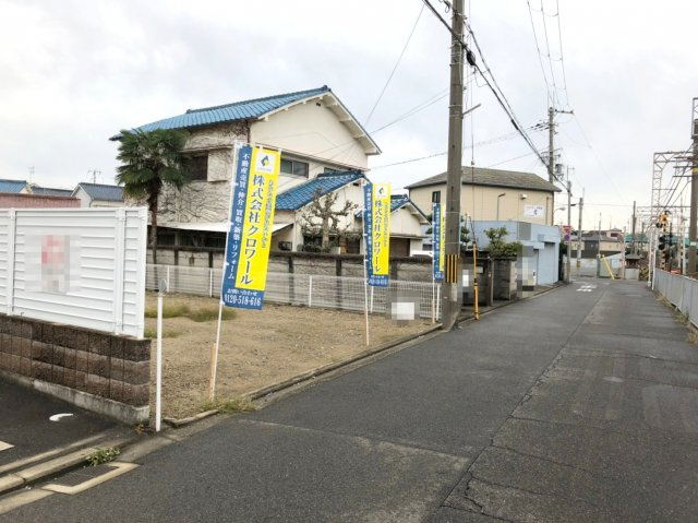 岸和田市吉井町3丁目　土地　新築の前面道路含む現地写真