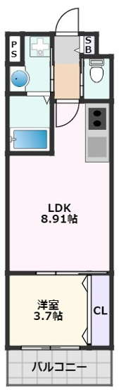 【間取り】 | V-ランコントル吹田
