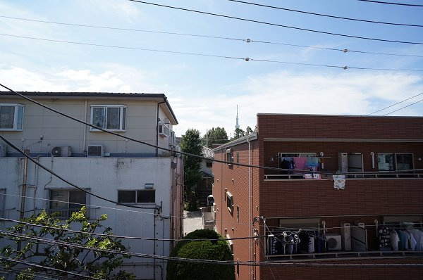 グランドールの展望|西側眺望、東京スカイツリーが良く見える♪