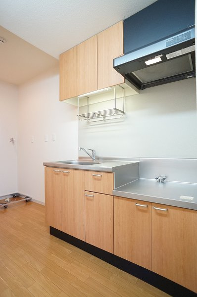 グランドールのキッチン|キッチンには２口ガスコンロ設置可能♪