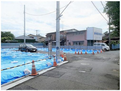 【前面道路含む現地写真】 | 藤沢市片瀬４丁目　売地　No.1