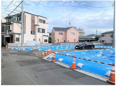 【前面道路含む現地写真】 | 藤沢市片瀬４丁目　売地　No.2