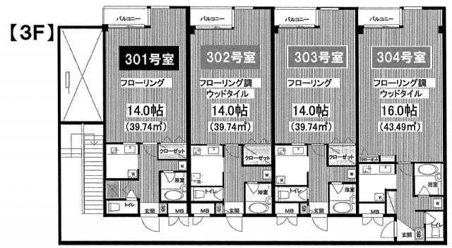 フレスコ神宮前の間取り